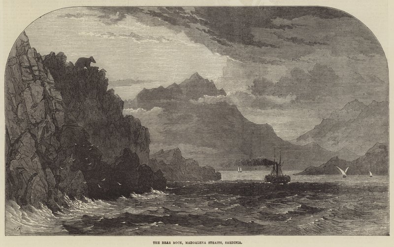 A Medve-szikla, Maddalena-szoros, Szardínia alkotó: Samuel Read