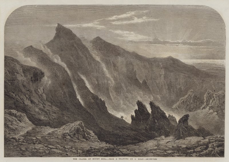 Az Etna krátere alkotó: Samuel Read