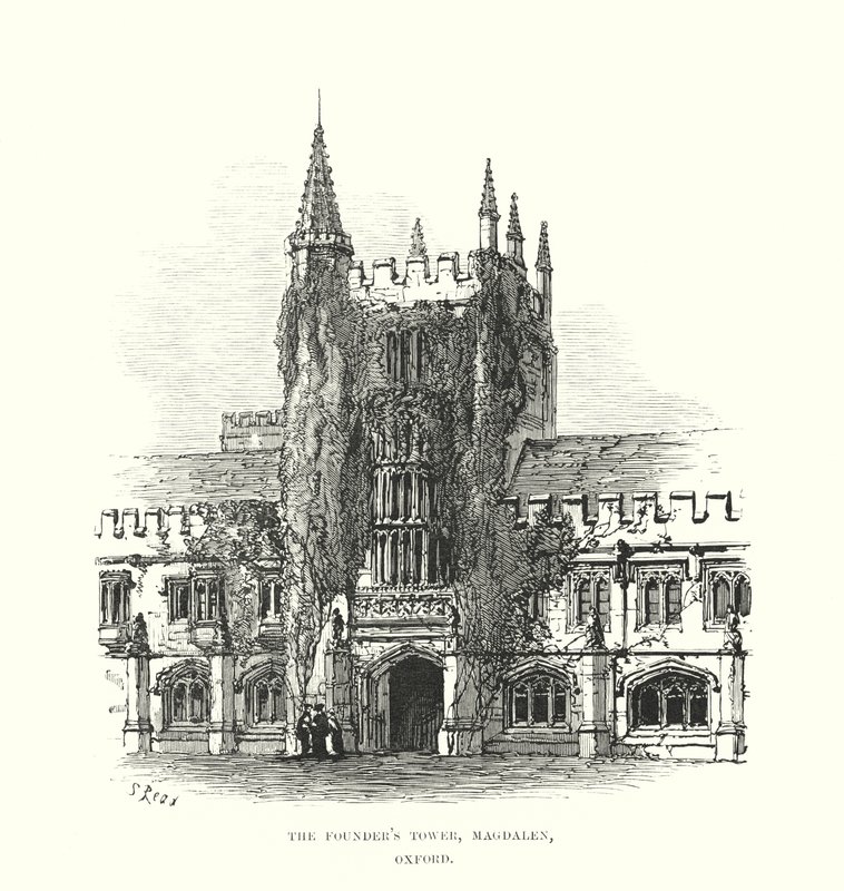Az alapítók tornya, Magdalen, Oxford alkotó: Samuel Read