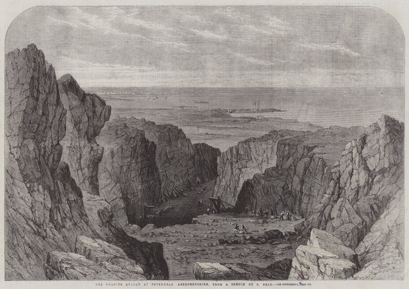 A Peterhead-i gránitbánya, Aberdeenshire alkotó: Samuel Read