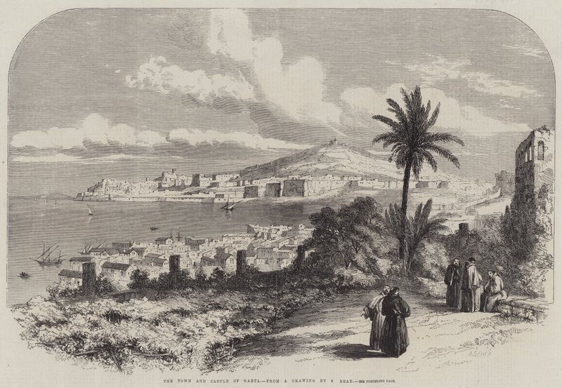 Gaeta városa és vára alkotó: Samuel Read