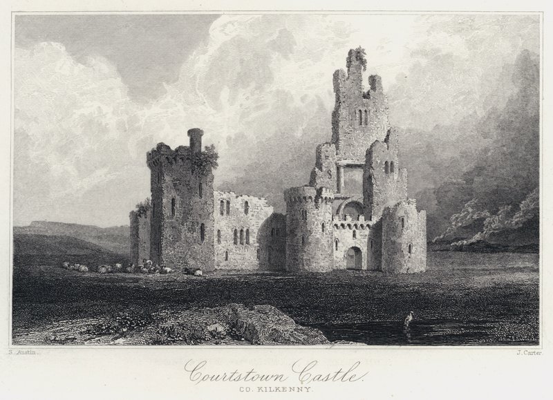 Courtstown kastély, Co Kilkenny (metszet) alkotó: Samuel (after) Austin