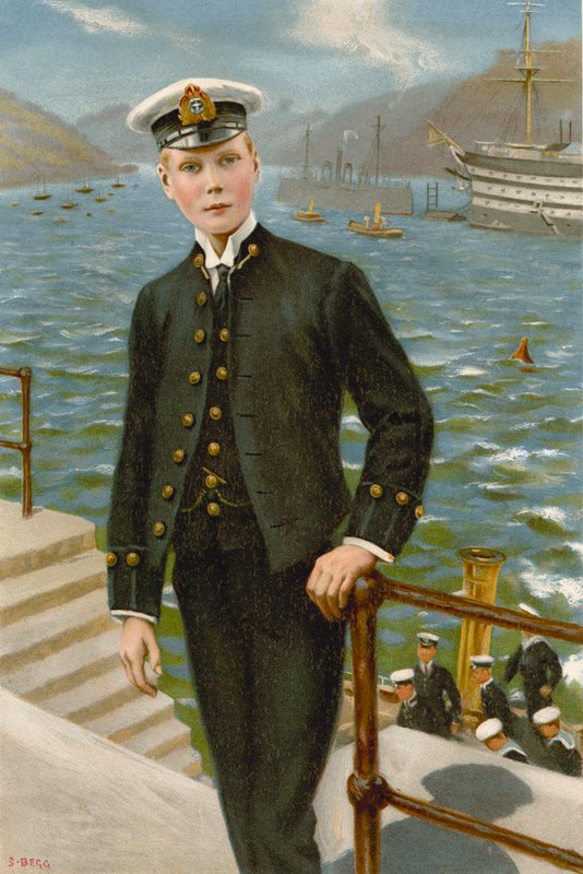 Edward, walesi herceg, VIII. Edward jövőbeli király (színes litó) alkotó: Samuel (after) Begg