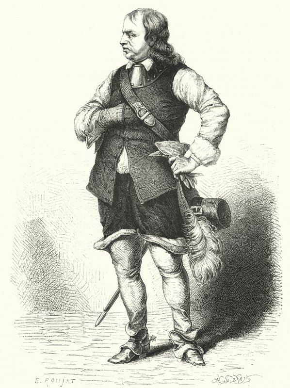 Oliver Cromwell, Lord Protector of the Commonwealth (metszet) alkotó: Samuel (after) Cooper