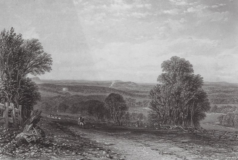 Ausztrália: Melbourne közelében (metszet). alkotó: Samuel (after) Prout