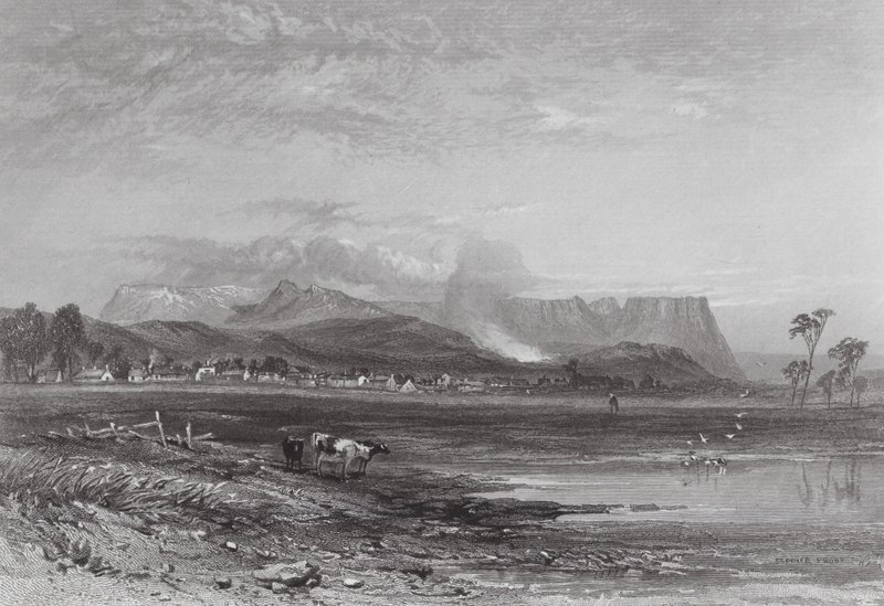Ausztrália: Perth, Tasmania (metszet) alkotó: Samuel (after) Prout
