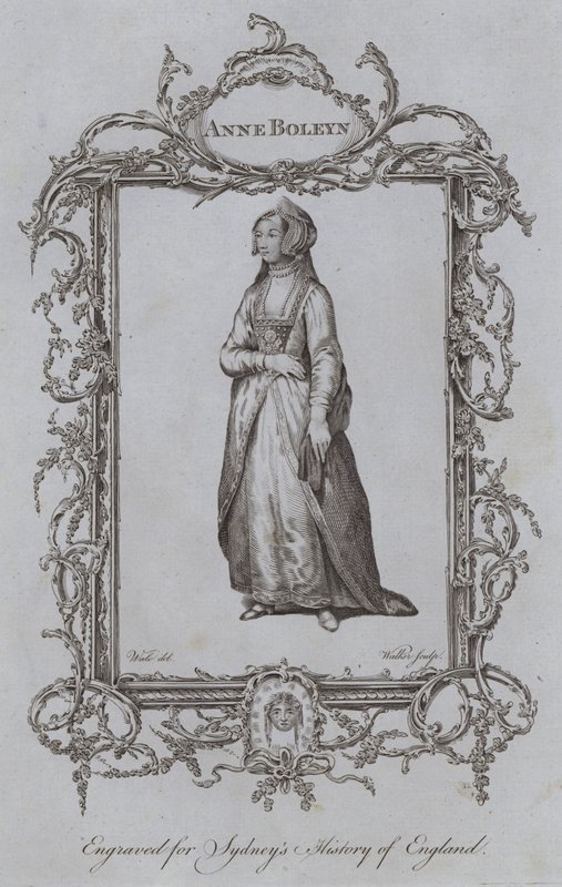 Anne Boleyn (metszet) alkotó: Samuel (after) Wale