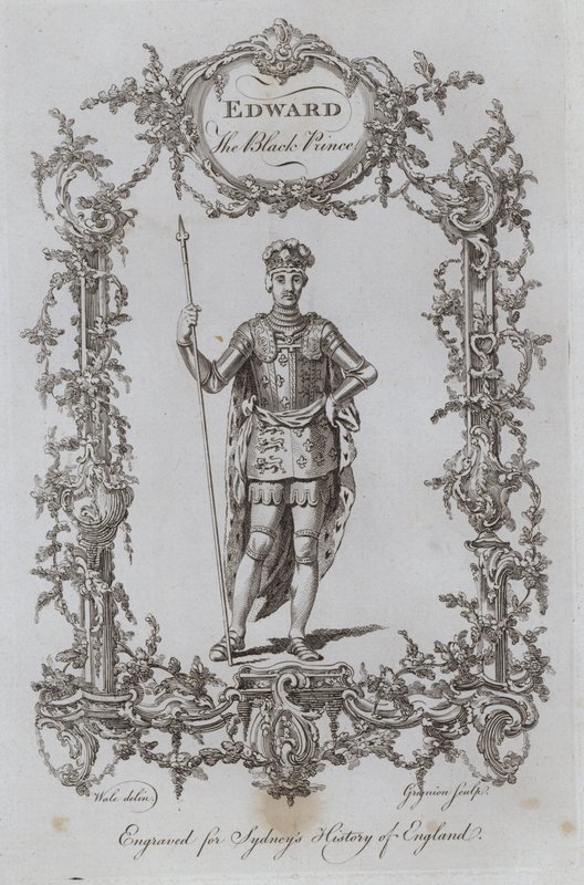 Edward, a fekete herceg (metszet) alkotó: Samuel (after) Wale