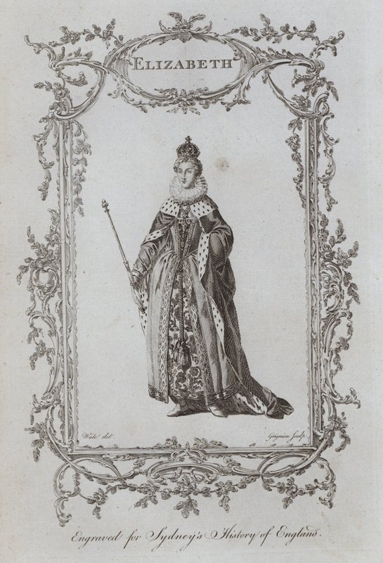 Erzsébet (metszet) alkotó: Samuel (after) Wale