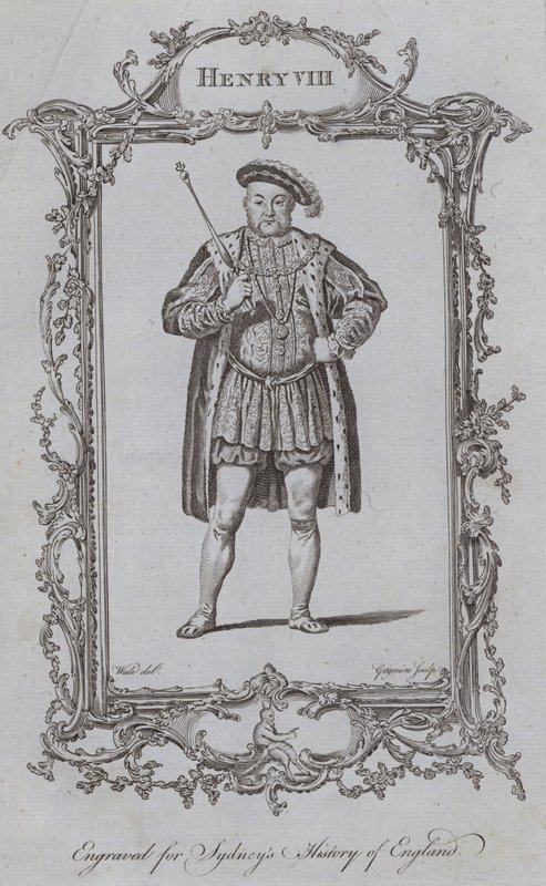 Henrik VIII (metszet) alkotó: Samuel (after) Wale