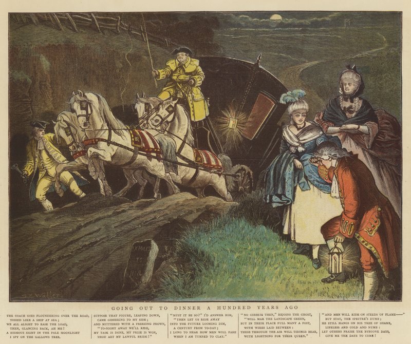 Vacsorázni száz évvel ezelőtt (chromolitho) alkotó: Samuel Edmund Waller