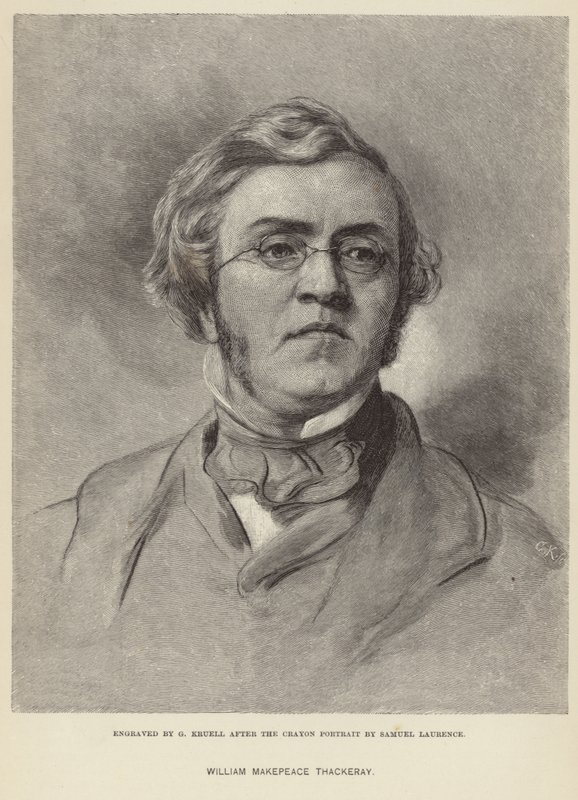 William Makepeace Thackeray portréja alkotó: Samuel Laurence