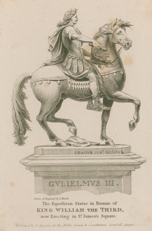 III. Vilmos király lovas szobra alkotó: Samuel Rawle