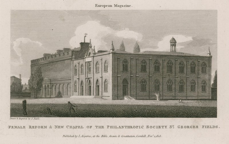 Female Reform und New Chapel of the Philanthropic Society alkotó: Samuel Rawle