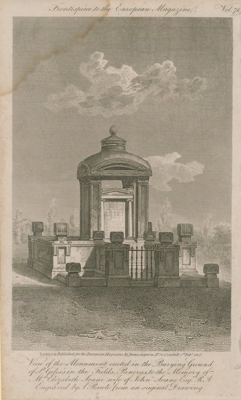 Elizabeth Soane emlékműve alkotó: Samuel Rawle