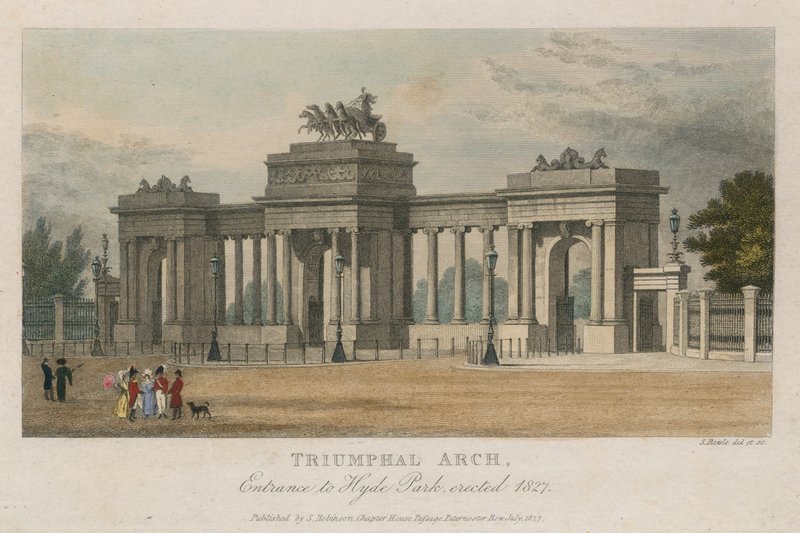 Diadalív, a londoni Hyde Park Corner bejárata, 1827-ben épült alkotó: Samuel Rawle