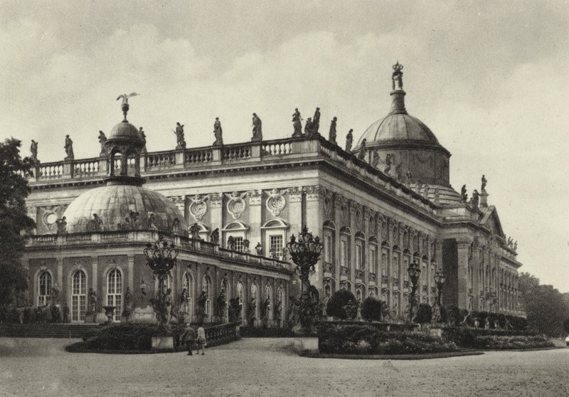 Potsdam, Neues Palais; Új palota (f/w fotó) alkotó: Sasha Stone