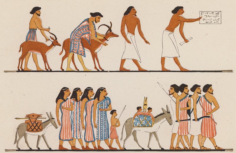 Ókori egyiptomi művészet (színes litográfia) alkotó: School Egyptian