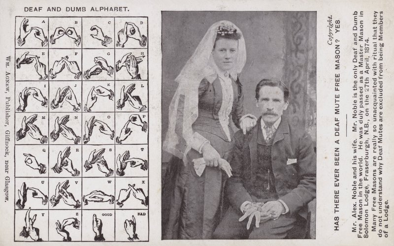Süket-néma ábécé alkotó: Scottish Photographer