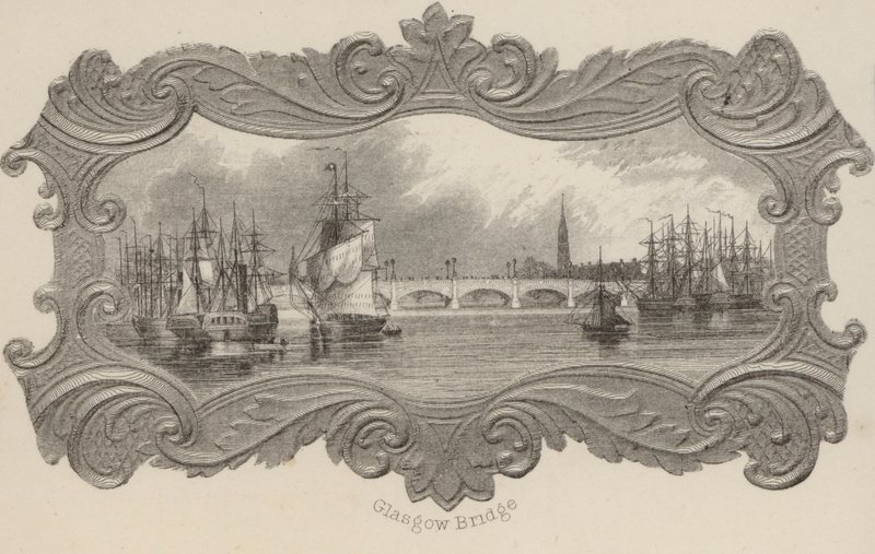 Glasgow Bridge, Skócia (litho) alkotó: Scottish School