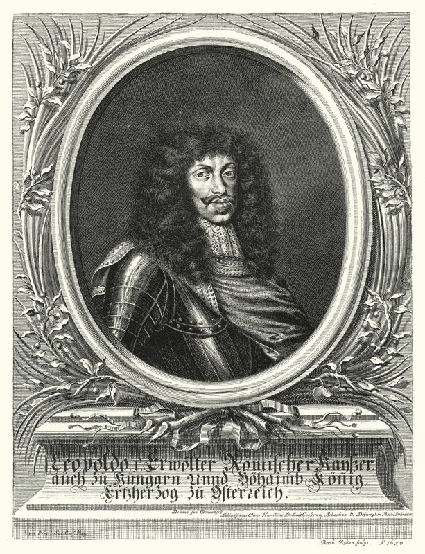 I. Lipót, római római császár (metszet) alkotó: Sebastian van (after) Dryweghen