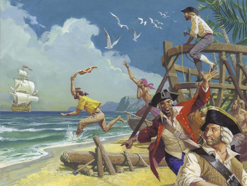 Anson admirális világkörüli útja 1740-ben alkotó: Severino Baraldi