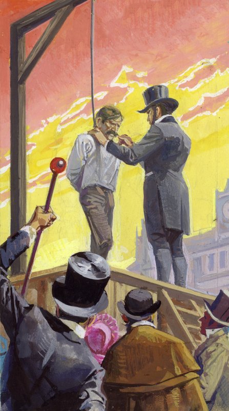 Burke és Hare, Sírrablók és gyilkosok (gouache, papír) alkotó: Severino Baraldi