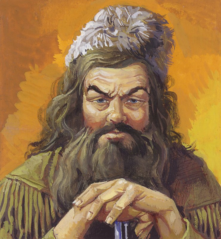 Daniel Boone (gouache, papír) alkotó: Severino Baraldi