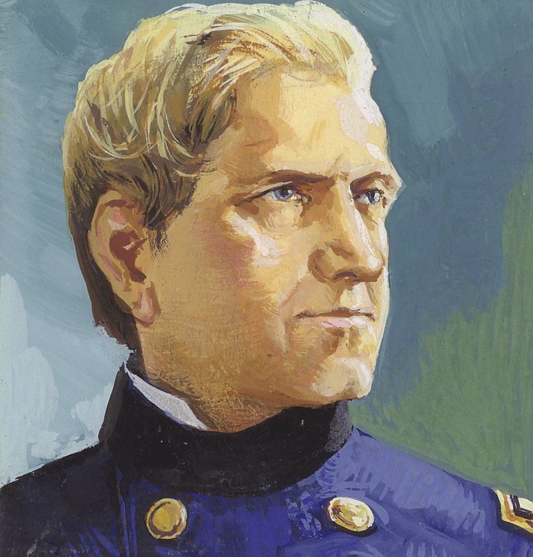 Edward Canby tábornok (gouache, papír) alkotó: Severino Baraldi