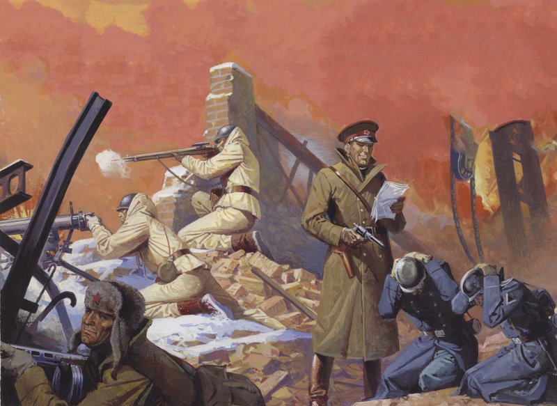 Georgi Zsukov tábornok, a Berlin elleni végső támadás során alkotó: Severino Baraldi
