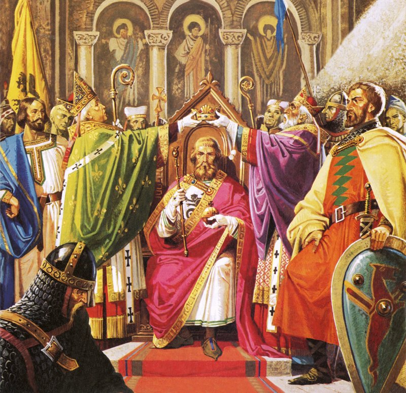 Hódító Vilmos koronázása alkotó: Severino Baraldi