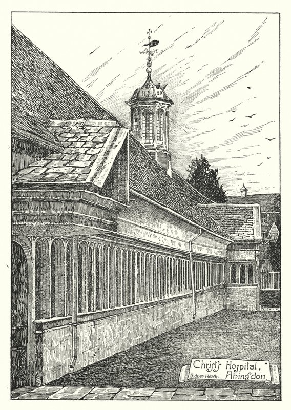 Krisztus Kórháza, Abingdon (metszet) alkotó: Sidney Heath