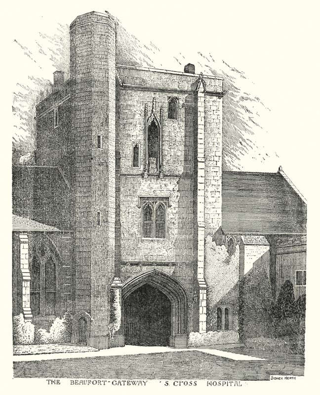 A Beaufort Gateway, S Cross Kórház (metszet) alkotó: Sidney Heath