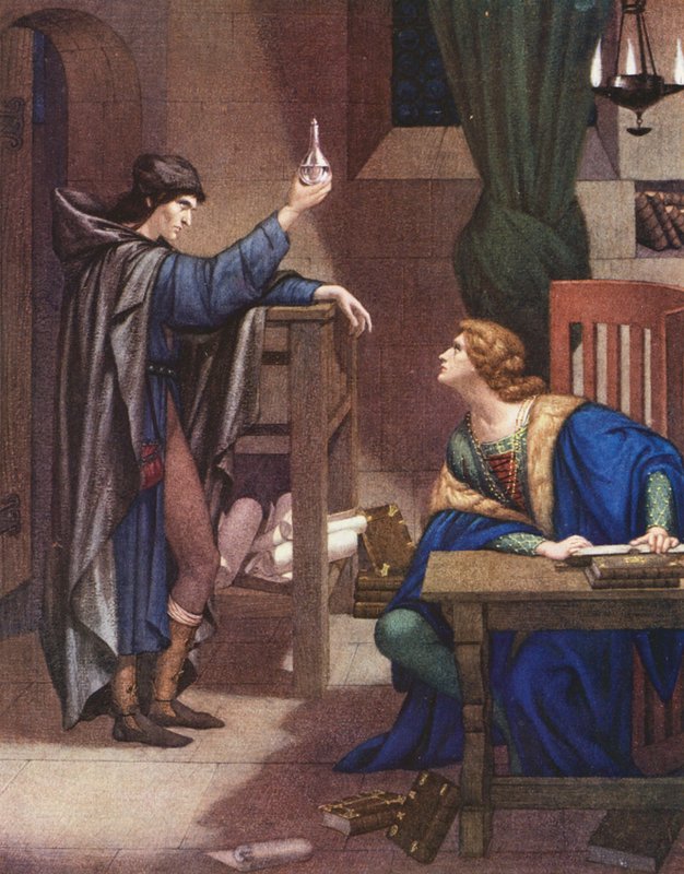 Az arany legenda: Lucifer és Henrik herceg (színes litográfia) alkotó: Sidney Meteyard