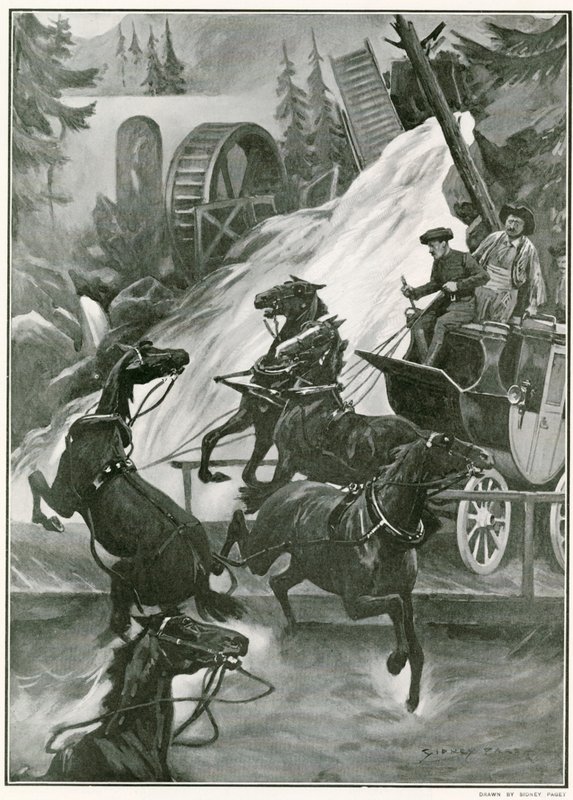 A szenzációs vízi dráma a londoni Hippodrome-on alkotó: Sidney Paget