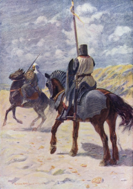 Illusztráció Sir Walter Scott A talizmán című művéhez (színes litó) alkotó: Simon Harmon (after) Vedder