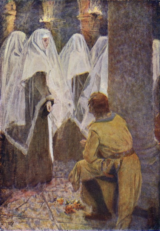 Illusztráció Sir Walter Scott A talizmán című művéhez (színes litó) alkotó: Simon Harmon (after) Vedder