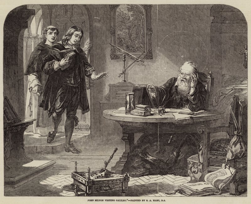 John Milton Galileihoz látogat alkotó: Solomon Alexander Hart
