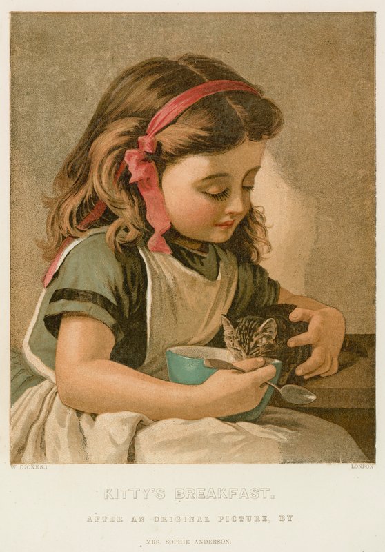 Kitty reggelije alkotó: Sophie Gengembre Anderson