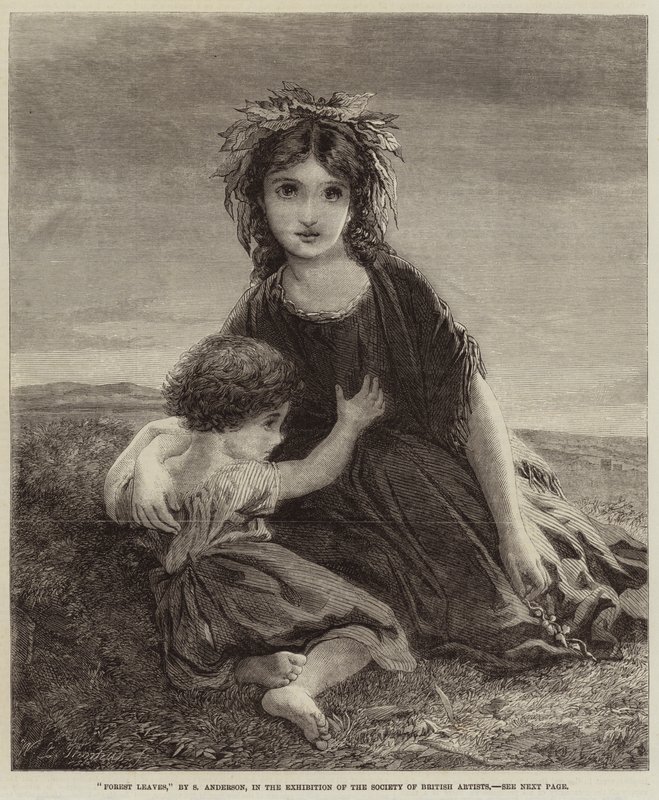 Erdei levelek alkotó: Sophie Gengembre Anderson