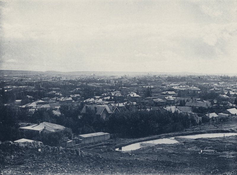 Doornfontein, Panoráma a hegyről (f/w fotó) alkotó: South African Photographer