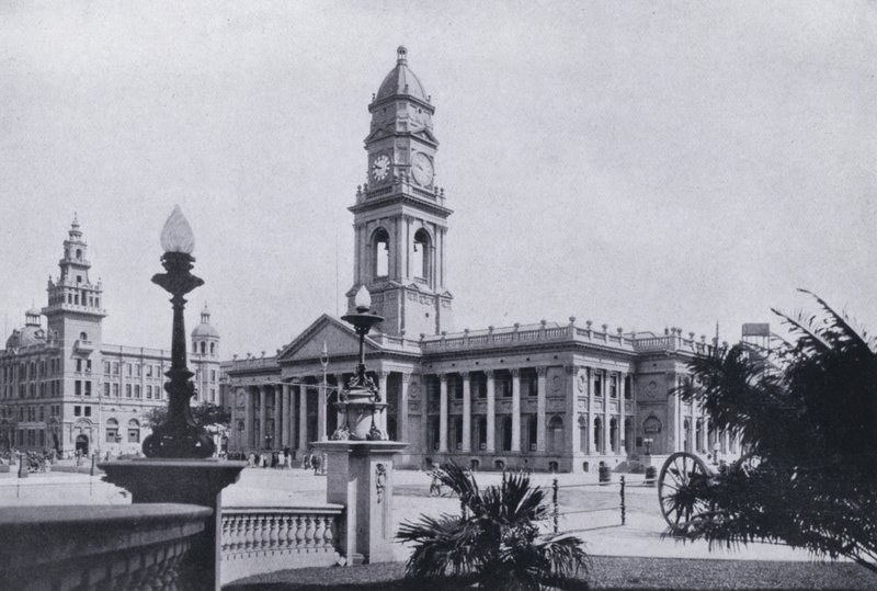 Posta és Natal Bank, Durban (f/w fotó) alkotó: South African Photographer