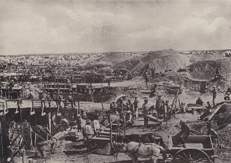 Jelenetek a régi időkben, száraz válogatás 1872-ben (f/w fotó) alkotó: South African Photographer