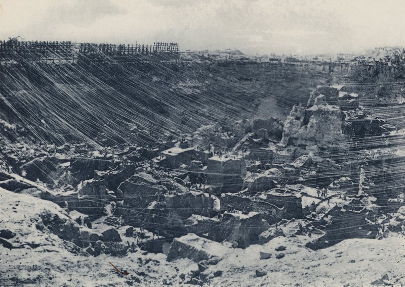 Jelenetek a régi időkben, Kimberley bánya 1874-ben (f/w fotó) alkotó: South African Photographer