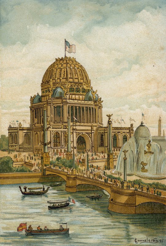 Igazgatási épület, Columbian Világkiállítás, Chicago, 1893 alkotó: Spanish School