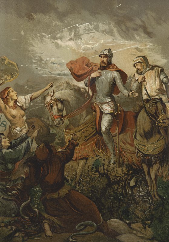 Macbeth megállt a boszorkányok mellett alkotó: Spanish School