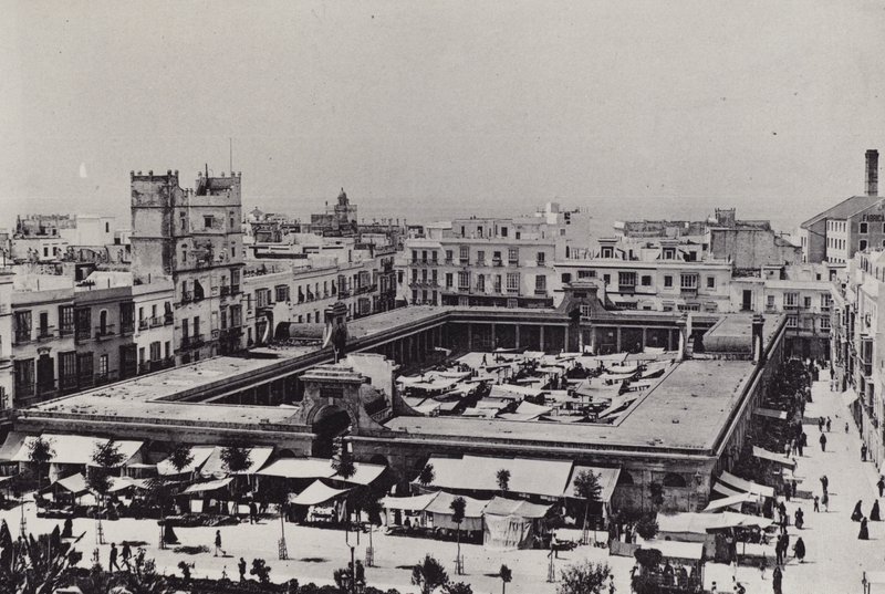 Cádiz: Plaza de Abastos (f/w fotó) alkotó: Spanish Photographer
