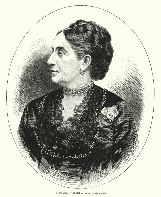 Adelaide Ristori, olasz színésznő (litho) alkotó: Spanish School