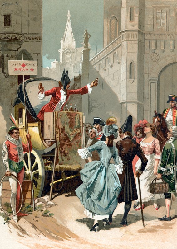 Sarlatánok a Louvre-on kívül a francia forradalom idején alkotó: Spanish School