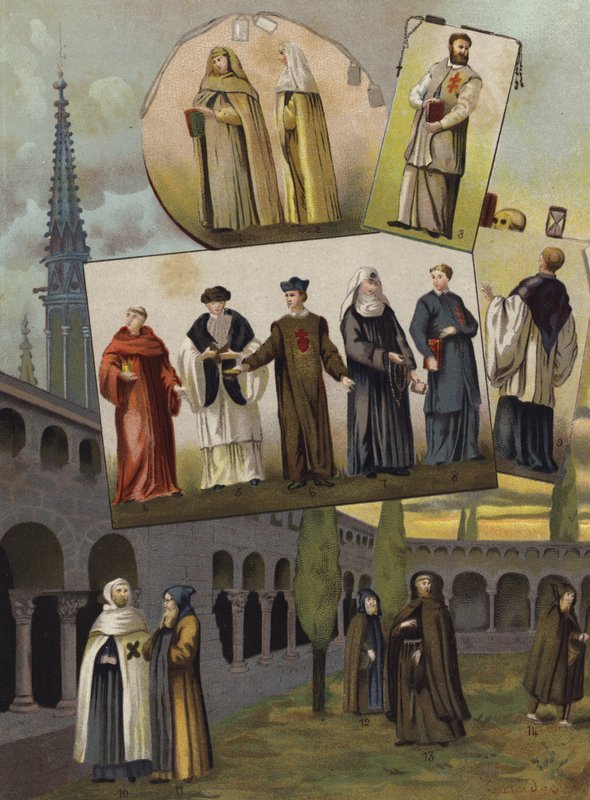 Keresztény szerzetesrendek, 1500-1600 alkotó: Spanish School